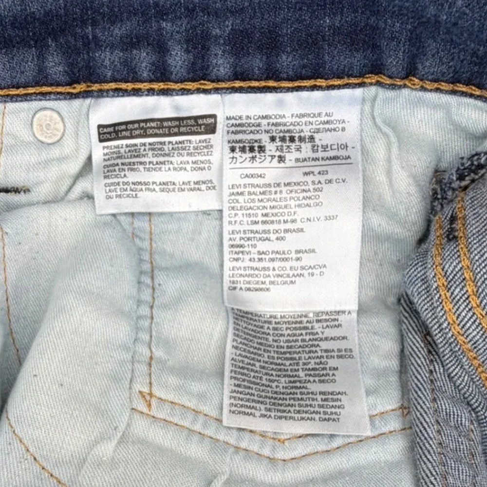 Levi's 541 Athletic Taper Jeans Mens 40x30 Dark‎ Wash Blue Stretch Denim